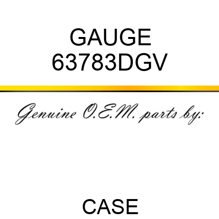 GAUGE 63783DGV