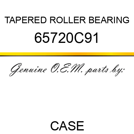 TAPERED ROLLER BEARING 65720C91