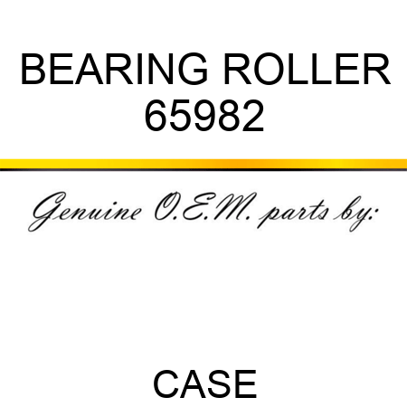BEARING, ROLLER 65982