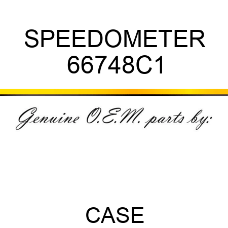 SPEEDOMETER 66748C1