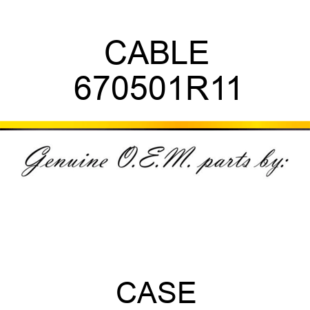 CABLE 670501R11
