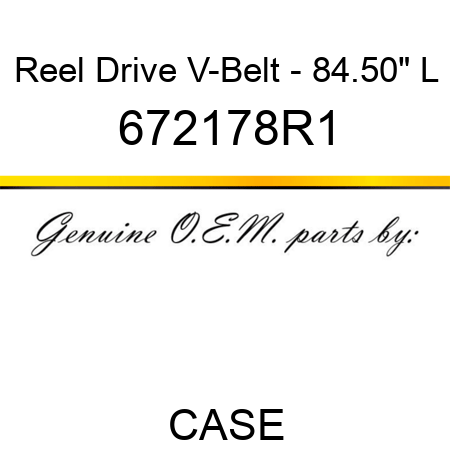 Reel Drive V-Belt - 84.50" L 672178R1