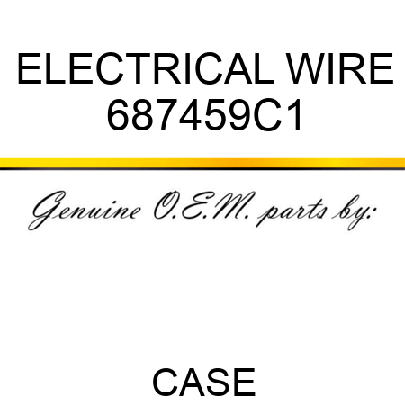 ELECTRICAL WIRE 687459C1