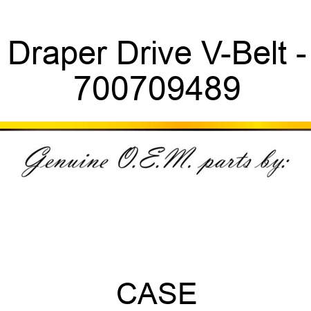 Draper Drive V-Belt - 700709489