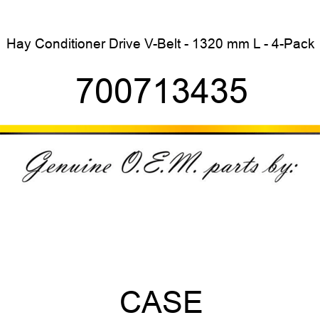 Hay Conditioner Drive V-Belt - 1320 mm L - 4-Pack 700713435