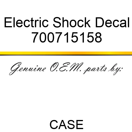 Electric Shock Decal 700715158