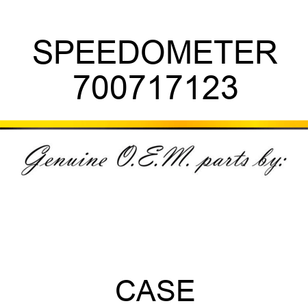SPEEDOMETER 700717123