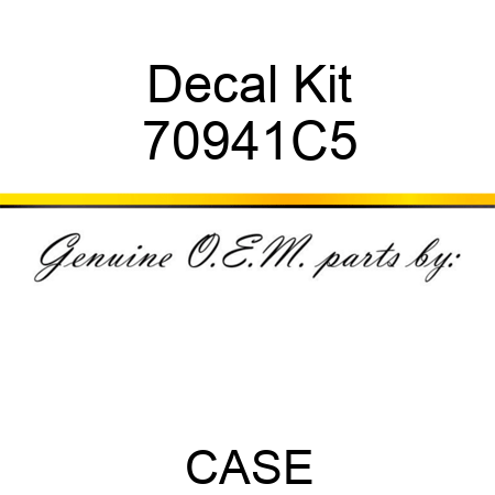 Decal Kit 70941C5