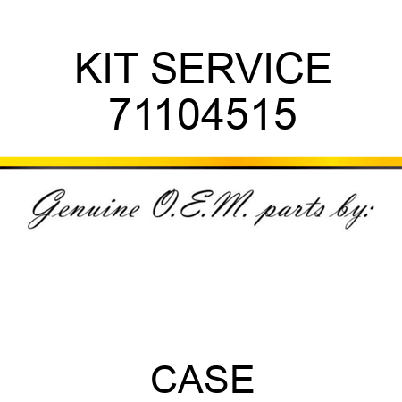 KIT, SERVICE 71104515
