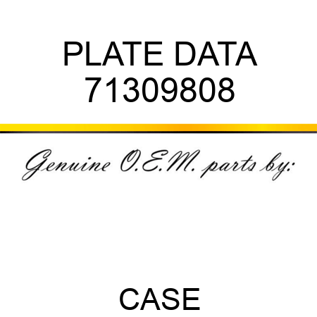PLATE, DATA 71309808