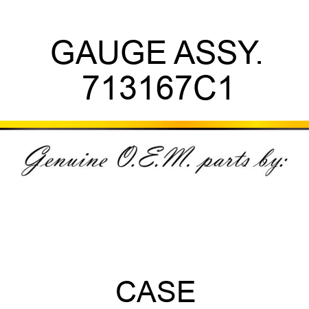GAUGE ASSY. 713167C1