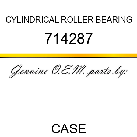 CYLINDRICAL ROLLER BEARING 714287