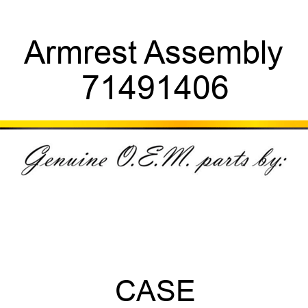 Armrest Assembly 71491406