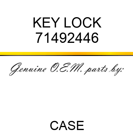 KEY, LOCK 71492446