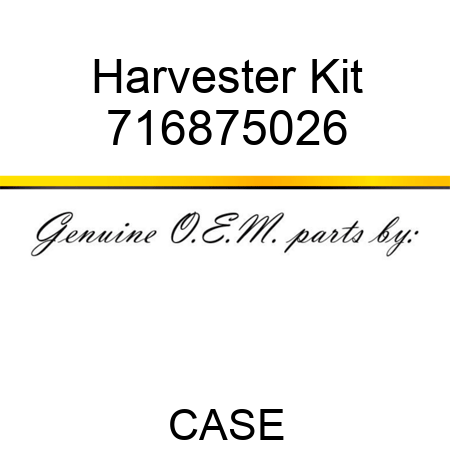 Harvester Kit 716875026