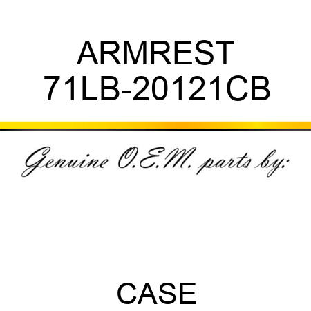 ARMREST 71LB-20121CB