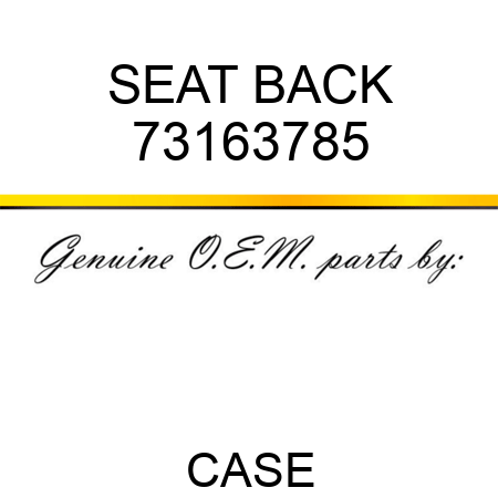 SEAT, BACK 73163785