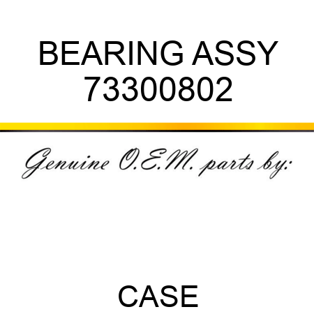 BEARING ASSY 73300802