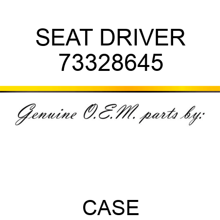 SEAT, DRIVER 73328645