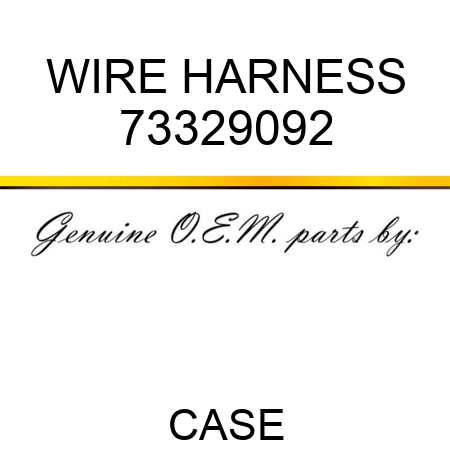 WIRE HARNESS 73329092