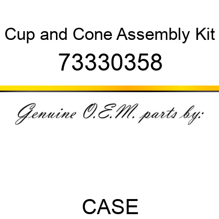 Cup and Cone Assembly Kit 73330358