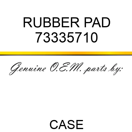 RUBBER PAD 73335710
