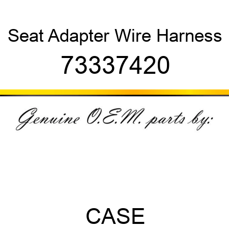 Seat Adapter Wire Harness 73337420