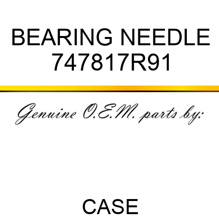 BEARING, NEEDLE 747817R91
