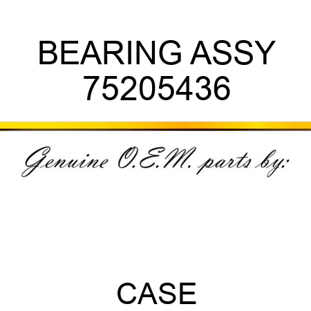 BEARING ASSY 75205436
