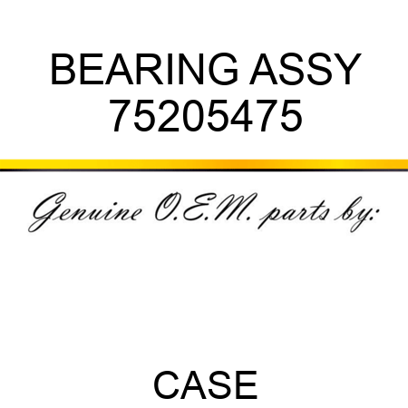 BEARING ASSY 75205475