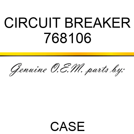 CIRCUIT BREAKER 768106
