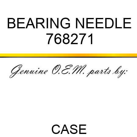 BEARING, NEEDLE 768271
