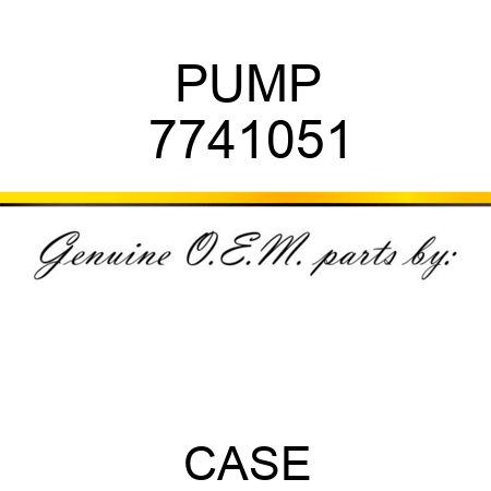 PUMP 7741051