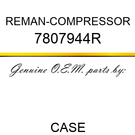 REMAN-COMPRESSOR 7807944R