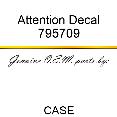 Attention Decal 795709