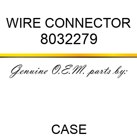 WIRE CONNECTOR 8032279