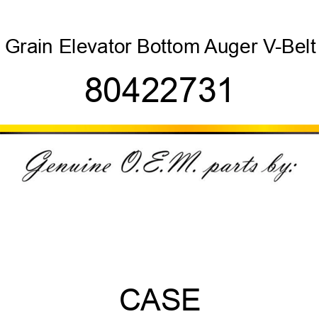 Grain Elevator Bottom Auger V-Belt 80422731