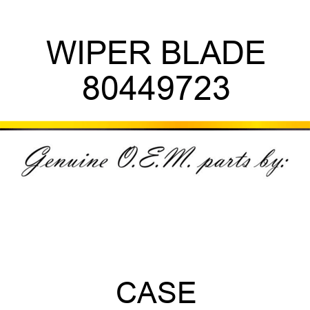 WIPER BLADE 80449723