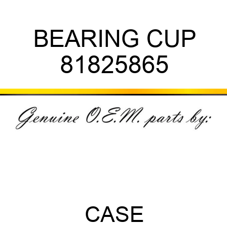 BEARING, CUP 81825865