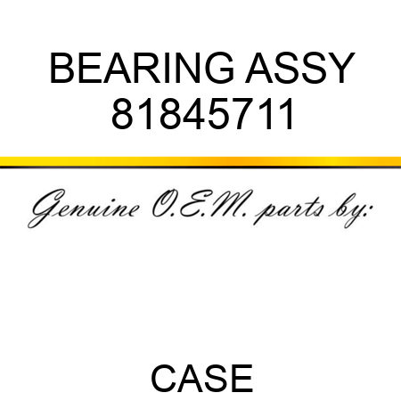 BEARING ASSY 81845711