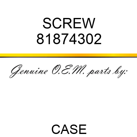 SCREW 81874302