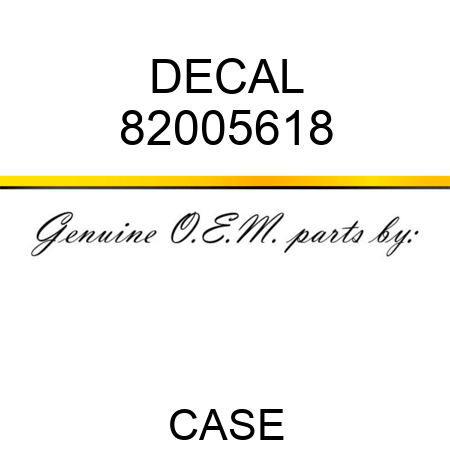 DECAL 82005618
