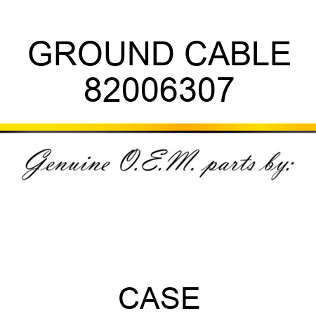 GROUND CABLE 82006307