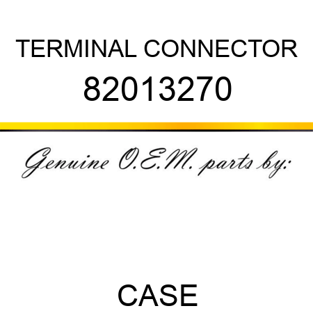 TERMINAL CONNECTOR 82013270