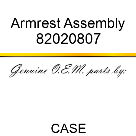 Armrest Assembly 82020807