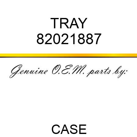 TRAY 82021887