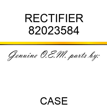 RECTIFIER 82023584
