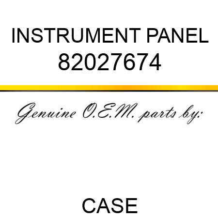INSTRUMENT PANEL 82027674
