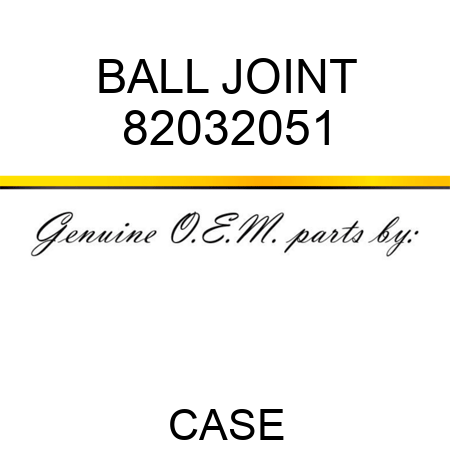 BALL JOINT 82032051