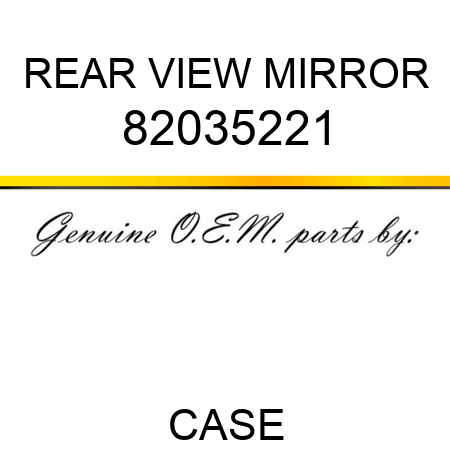REAR VIEW MIRROR 82035221